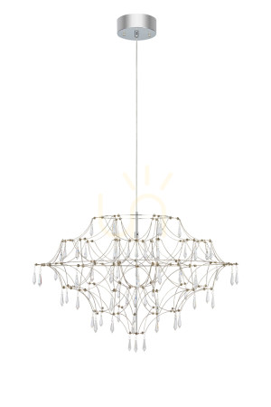 Kronleuchter Markslojd Efesos 80 cm transparent Stahl 108870
