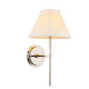 Rennes & Chatsworth silberne Wandleuchte Endon