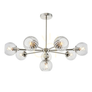 Allegra Pendelleuchte Silber Endon