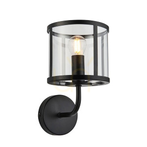 Wandleuchte Hopton Black Endon