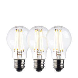 Zubehör E27 LED Glühfaden GLS - 3er Pack Transparent Endon
