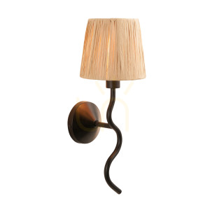 Wandleuchte Wriggle Schwarz Endon