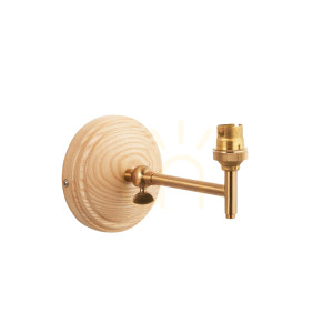 Wandleuchte Wood Fold Brass Endon