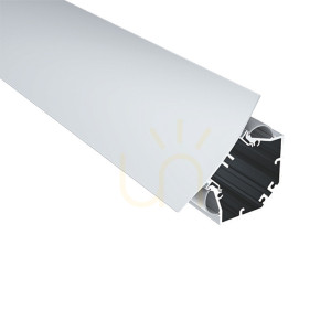 Doppelseitiges Aluminiumprofil mit Opaldiffusor 2M ZAMBELIS