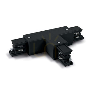 T'-Steckverbinder für 3 Stromkreise Beleuchtung Schiene Schwarz 100-240v ZAMBELIS