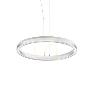 Pendelleuchte Ideallux CROWN weiß LED 31W Ø60 cm 364988