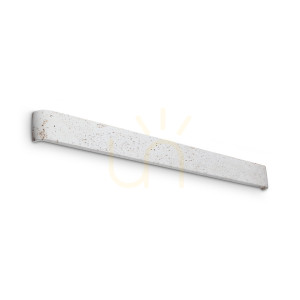 Wandleuchte Ideallux Delta 357126 LED 37W 3000K Beton Aluminium Ø110 cm