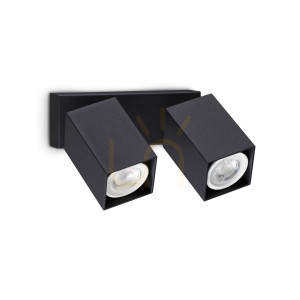 Wandleuchte Ideallux Dynamite schwarz 2-flammig GU10 371238