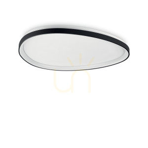 Plafond Ideallux Gemini 372105 schwarz LED 42W 4000K Ø81 cm