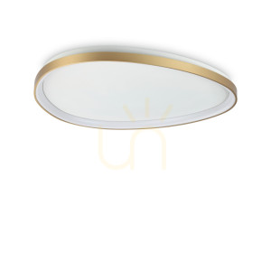 Plafond Ideallux GEMINI Messing LED 42W 4000K Ø81 cm 372112