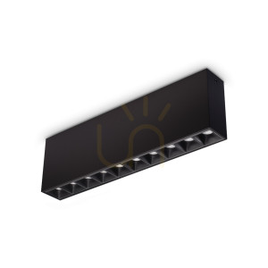Plafond Ideallux LIKA 369945 schwarz LED 21W 3000K Ø26,9 cm