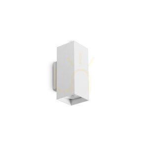 Wandleuchte Ideallux LOOK 370194 weiß GU10 2-flammig Up & Down Aluminium Ø6 cm