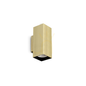 Wandleuchte Ideallux LOOK Messing GU10 2-flammig Up & Down 370293
