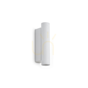 Wandleuchte Ideallux LOOK 370552 weiß LED 9W 3000K 2-flammig Glas Metall