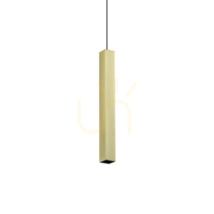 Pendelleuchte Ideallux LOOK Messing GU10 1-flammig Ø4 cm 366982