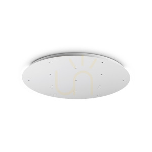 LED Deckenleuchte Ideallux MAPA 371894 weiß rund Ø75 cm