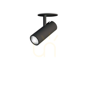 Einbauleuchte Ideallux PLAY 364667 schwarz LED 3000K Ø6 cm Aluminium
