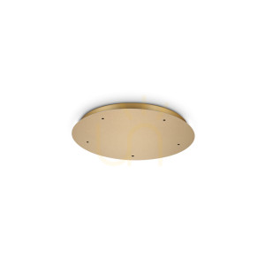 Deckenrosette Ideallux Rosone 364865 Messing Ø45 cm Aluminium/Metall