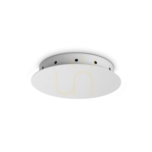 Deckenbaldachin Ideallux Rosone weiß Aluminium Ø18 cm 370729