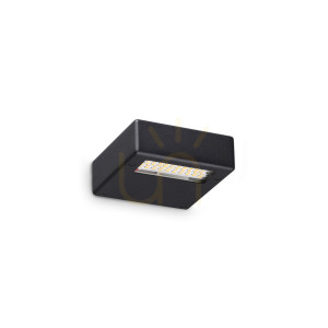 Wandleuchte Ideallux TAB 369167 schwarz LED 24W rund Ø10 cm Aluminium