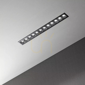 LED-Einbauleuchte Ideallux LIKA 268002 rund Metall dimmbar 25W Ø13,5 cm