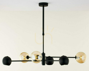 MOKA Kronleuchter Schwarz G9/GU10 JUPITER