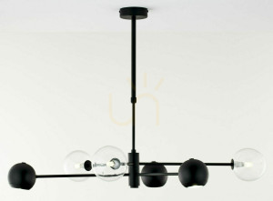 MOKA Kronleuchter Schwarz G9/GU10 JUPITER