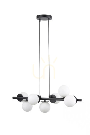 Pendelleuchte Sigma AVOLA 7-flammig schwarz/weiß G9 40788