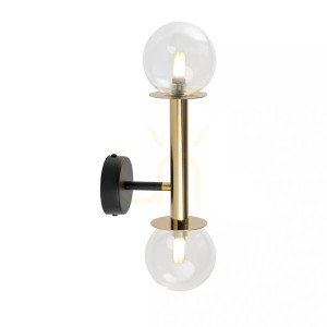 Wandleuchte Sigma DAISY 2-flammig Gold Transparent G9 SKU 40762