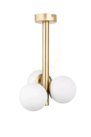 Plafond Sigma PERLA LUX 3 Gold Weiß G9 22 cm 40776