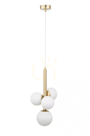 Pendelleuchte Sigma PERLA LUX 4-flammig G9 satiniertes Gold 40780