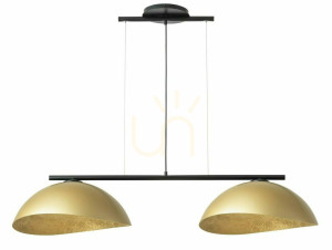 Pendelleuchte Sigma Solar 2-flammig schwarz/gold E27 40580