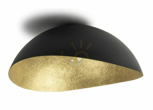 Plafond Sigma Solaris schwarz/gold E27 40599