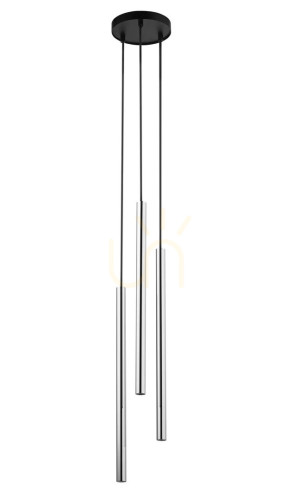 Pendelleuchte Sigma SOPEL LUX 3-flammig schwarz/silber 40731
