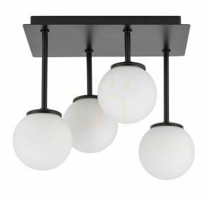 Plafond Sigma Tulia 4 schwarz weiß G9 IP20 33505