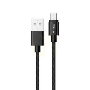 V-TAC Micro-USB-Kabel 1M schwarz Platin Serie VT-5331