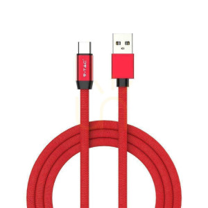 V-TAC USB Kabel Typ C 1M rot gold Serie VT-5342