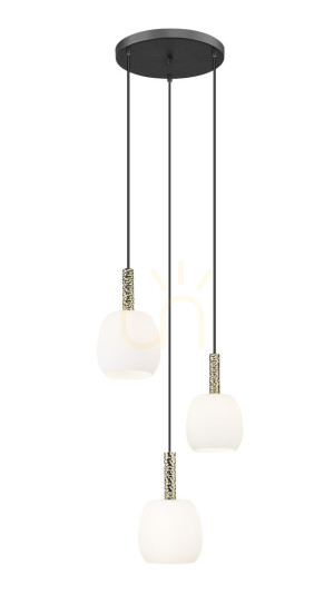 CALVO P0076-03A-P7AA Pendelleuchte Schwarz 3xG9.