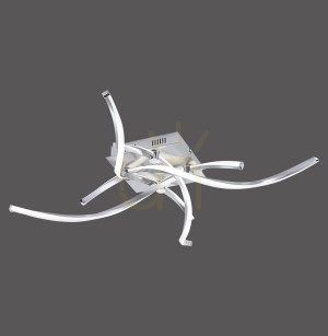 POLINA Plafond 9144-55 Silber 4xLED