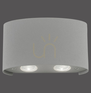 CARLO Wandleuchte 9487-21 Silber 4xLED