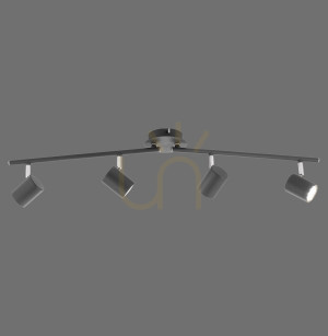 Plafond TARIK 11944-13 Anthrazit 4xGU10