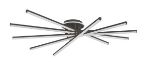 Plafond LUNARA MS203650 Schwarz 1xLED