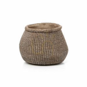 Pflanzkübel Faux-Puff Braun L Planters Handmade
