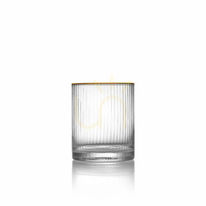 Lowball Glas Naturgold 8x10 cm
