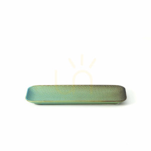 Rechteckiger Teller Die Lagune L 36 x 14 cm