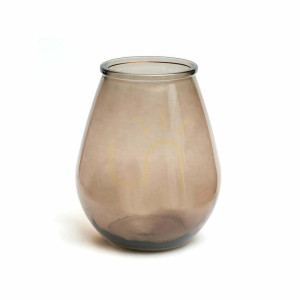Vase Qiezi Beige L Glas Glass Collection 29x29x35,5 cm