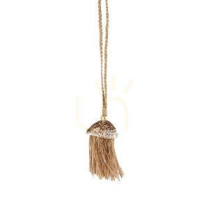 Raffia Quaste Natur 45 cm Handgemacht Zubehör