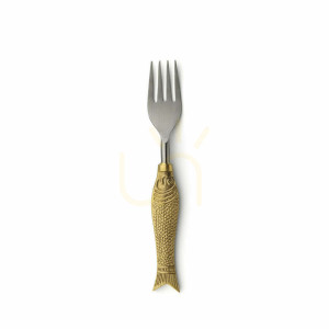 Fischformgabel Edelstahl 18 cm