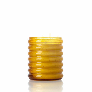 Kerzenglas Bienenstock Honig Gold, 8 cm, Handmade, Deko