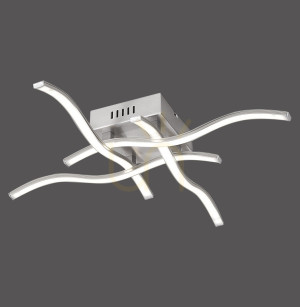 WAVE Plafond 15131-55 Silber 4xLED